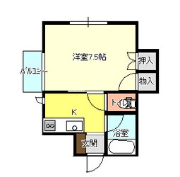 アパートメントイーストの物件間取画像